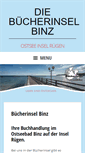Mobile Screenshot of buecherinsel-binz.de